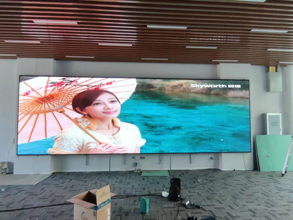 盘山P1.53led小间距屏安装案例